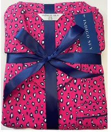 Indigo Sky Bright Animal Wincey Pyjama IN45755